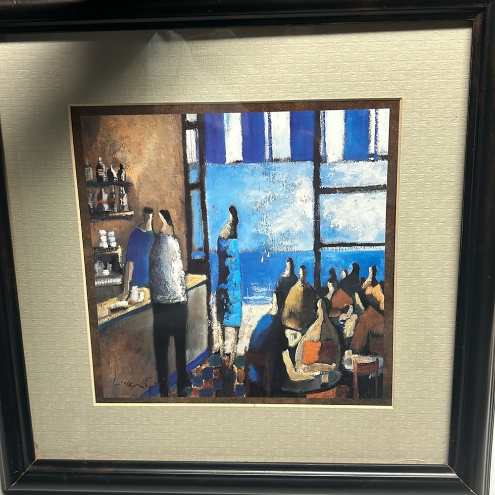 Didier Lourenco print framed wall art bar decor beach side